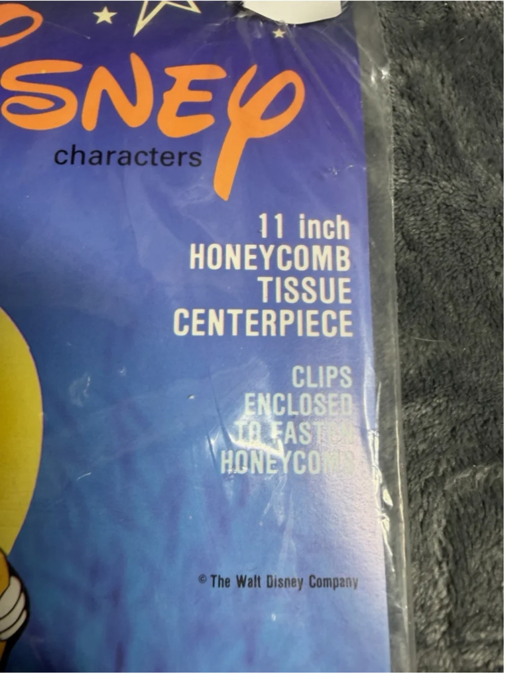 Vintage Disney Mickey Minnie Halloween Honeycomb Centerpiece 11 Inch By Eureka